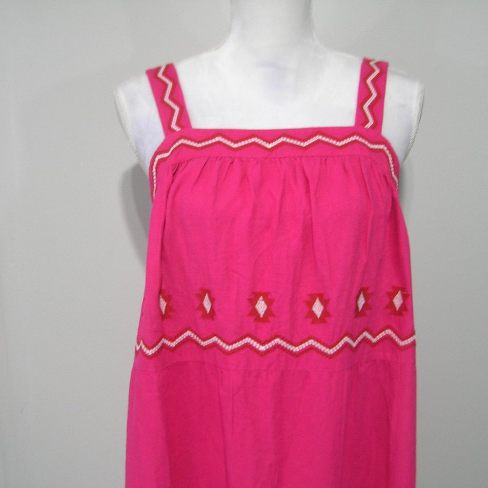 NWT LOFT LINEN BLEND DRESS PETITE MEDIUM - Picture 4 of 11